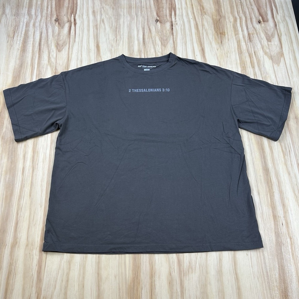 All American Roughneck Large T-Shirt Large  AA Drop Shoulder 2 Thessalonian 3:10